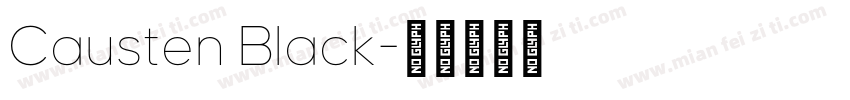 Causten Black字体转换